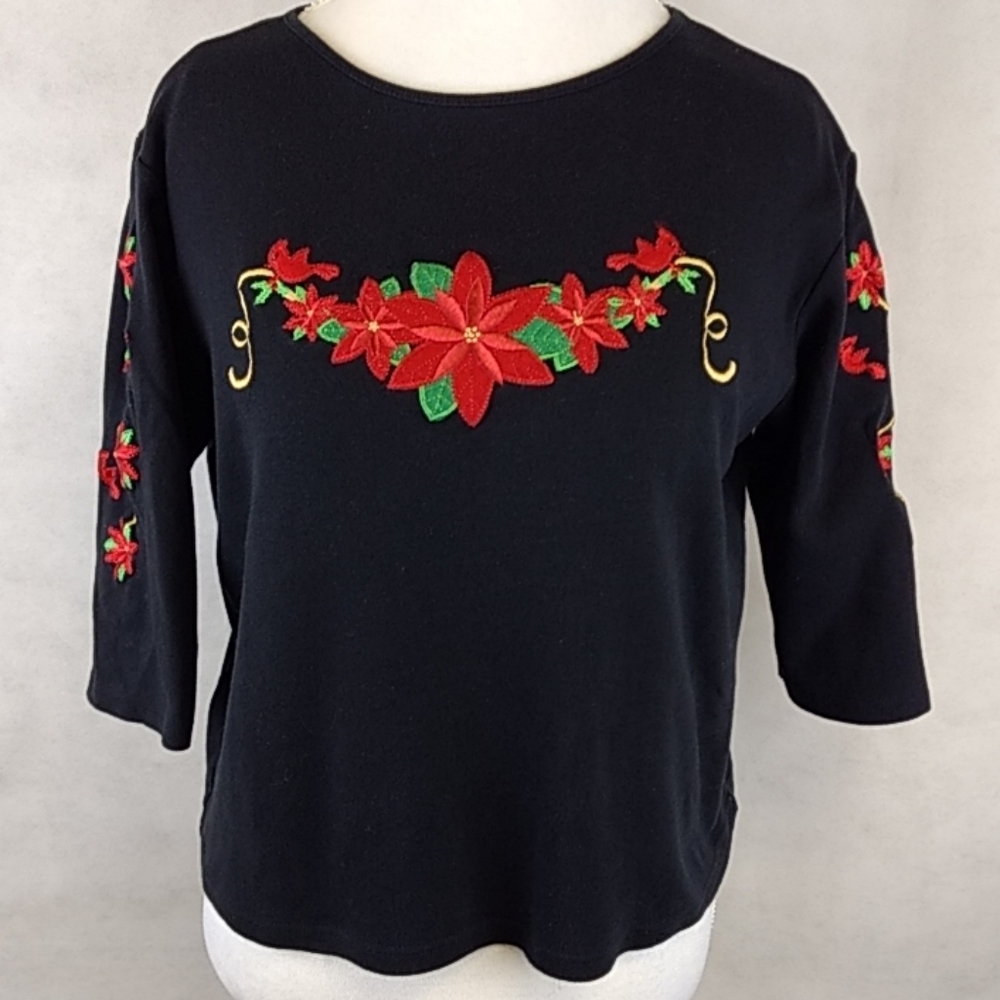 Allyson Whitmore 3/4 Sleeve Top Size Large Petite